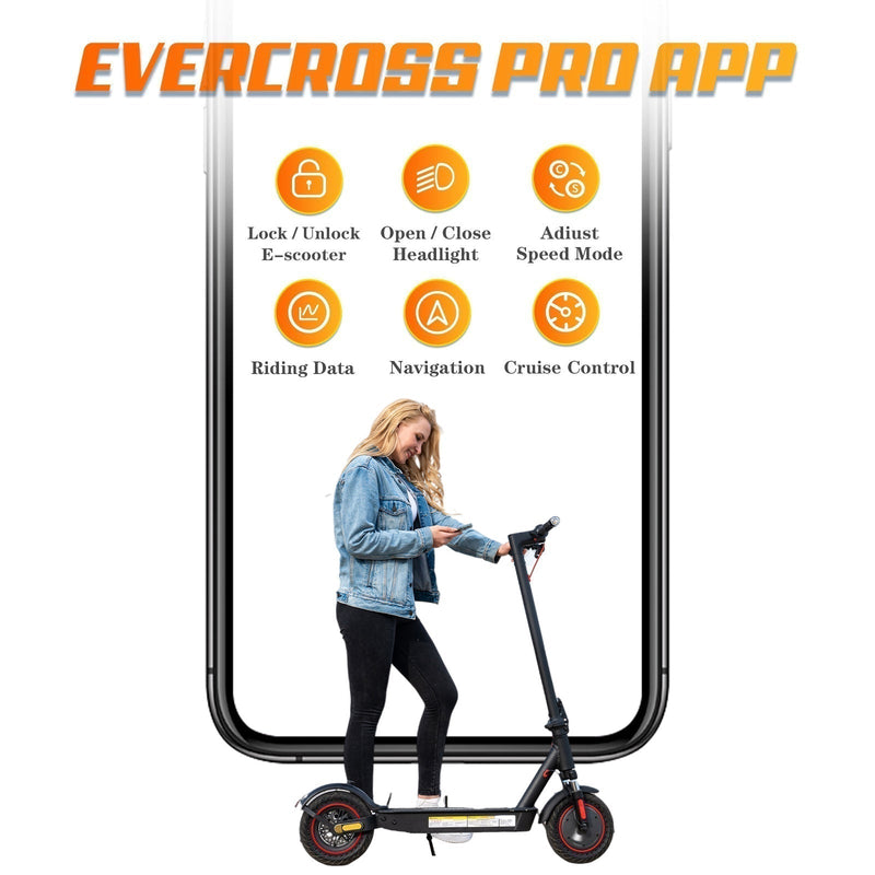 EVERCROSS ABE EV10K PRO Electric Scooter, 10'' Honeycomb Tires