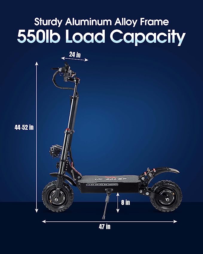 Electric-Scooter for Adults Max Speed 50 MPH 60V5600W High Power Dual Motor,Up to 60Miles Range Battery