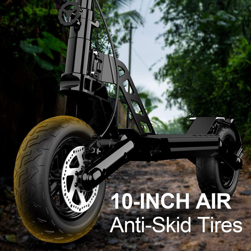 Hiboy Titan Electric-Scooter - 800W Motor 10" Air Tires Up to 28 Miles & 25 MPH Quick-Release Folding Scooter for Adults with Dual Braking System, Off Road Scooter with Long Range Battery Refurbished