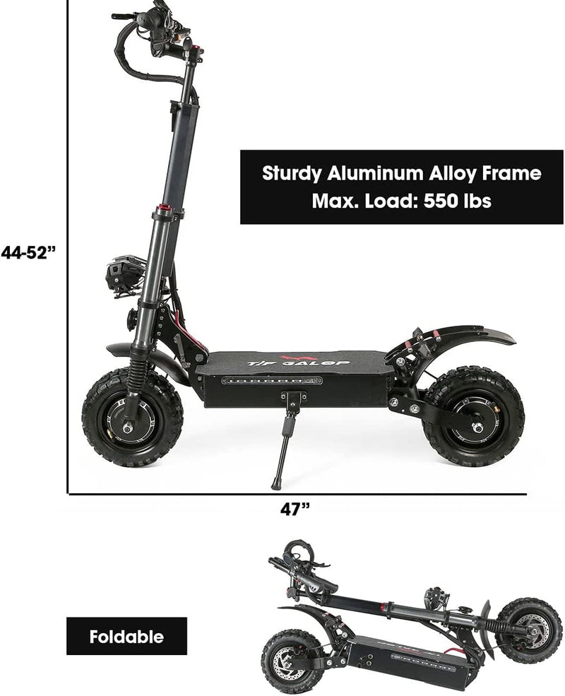 Electric-Scooter for Adults Max Speed 50 MPH 60V5600W High Power Dual Motor,Up to 60Miles Range Battery