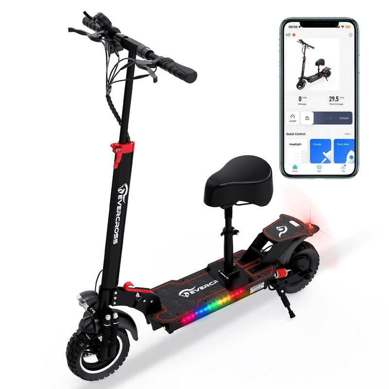 EVERCROSS H7 Electric Scooter, 10" Solid Tires & 800W Motor