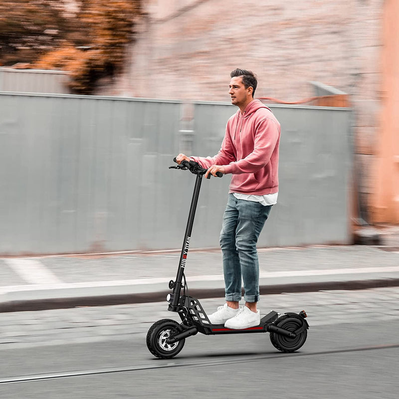 Hiboy Titan Electric-Scooter - 800W Motor 10" Air Tires Up to 28 Miles & 25 MPH Quick-Release Folding Scooter for Adults with Dual Braking System, Off Road Scooter with Long Range Battery Refurbished